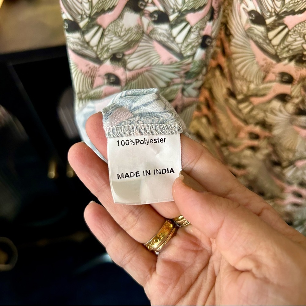eShakti Custom Bird Print Plus Size‎ Blouse - Picture 8 of 9